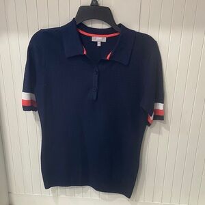 Izod Navy Polo with Red Trim